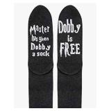 Dobby Socks, Dobby Is Free Knitted Words Unisex Combed Cotton Novelty Socks 1pack