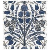 CiCiwind Blue and White Peel and Stick Wallpaper Floral Wall Paper 17.3"x197" Boho Self Adhesive Renter Friendly Contact Paper for Bedroom Bathroom William Morris Decor Vinyl Rolls"