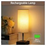 Cordless Table Lamp, Battery Operated Lamp Touch Dimmable,Rechargeable Lamp for NightStand, Battery Powered Wireless Table Lamp for Decor, Living Room, Dorm-2Pack