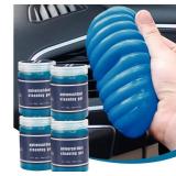 4 Pack Car Cleaning Gel, Blue Car Cleaning Putty, Universal Auto Detailing Tools Car Slime Dust Cleaning Gel for Car Interior, Air Vent, Dashboard, Keyboard 28 OZ (Blue)