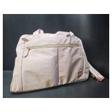Breast Pump Bag for Women,Diaper Bag Tote with Separate Universal Breast Pump Pocket Compatible for Medela, Spectra S1,S2, Mancro Mommy Bag for Hospital, Pink