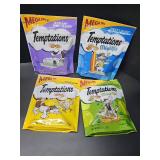 Temptations Classics and MixUps Cat Treats Variety Mega Pack (4) 6.3 oz. Pouches BB 9/25