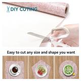 Non Adhesive Shelf Liner 12" W x 120" L Cabinets Kitchen Drawer Liner Waterproof Shelf Liner Durable Anti-Slip for Kitchen Cabinets Shelf Liner"