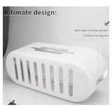 Cable Management Box, Cord Organizer to Hide Cords and Power Strips, Under Desk Cable Management, Safe ABS Material, for Home & Office - White