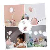 BOGAZNET Dino Desk Lamp for Bedroom - Random Color Dinosaur Kids Desk Lamp Night Lamp for Bedroom Dinosaur Lamp with Adjustable Neck Kawaii Desk Accessories for Boys Girls Gifts Kawaii Room Decor Pink