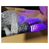 4PCs Halloween Solar Torch Lights Outdoor, 43in 96 LED, Waterproof Landscape Garden Pathway Light with Purple Vivid Dancing Flickering Flames, Auto On/Off Dusk to Dawn for Halloween Lights Decoration