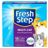 Fresh Step Multi-Cat Scented Clumping Cat Litter with the Power of Febreze 14 lbs
