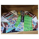 Football Party Disposables Set, Game Day Decorations with Cutlery, Banner, Knife, Food Box, Stadium Tray, 88 Pieces