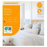Mattress Protector Noiseless, Ultimate Comfort, Waterproof, 2024 Luxury Premium Quality with Deep Pocket (Queen)