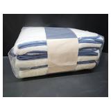 Macouba Bath Towels for Bathroom - Towel Set - White Towels with Grey Trim - Luxury Bath Towels Set of 6, Bathroom Towels, Bath Towel Set, 2 Bath, 2 Hand 2 Face