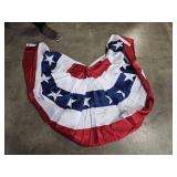 American Flag Bunting for Outside,3x6 FT Bunting Flags Outdoor,American Flag Banners for Outside,USA Pleated Fan Flags Red White and Blue Banner for Labor Day Veterans Day Decorations,3 Pcs