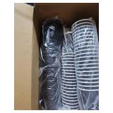 DAILYLIFE 12oz Insulated Black Disposable Coffee Cups with Lids- 100 Pack, To Go Coffee Cups for Hot Drinks, Leak Proof Design, Ideal for Cafes, Offices, Paries and Family