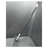 Deck Broom Scrub Brush with Long Handle Adjustable, 11.8" Stiff Bristle Brush Head Scrubber for Cleaning Bathroom Tub Tile Grout Shop Swimming Pool Patio Garages Warehouse Balcony Black"