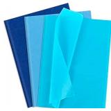 Whaline 360 Sheets Blue Tissue Paper Navy Blue Gift Wrapping Paper Solid Color Art Craft Paper for Birthday Baby Shower Party DIY Crafts Supplies, 14 x 20 Inch