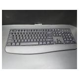Wireless Keyboard, 2.4G Ergonomic Full Size Wireless Computer Keyboard with Wrist Rest for Windows, Mac OS Desktop/Laptop/PC (Black)