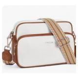 CHOLISS Crossbody Bags for Women Vegan Leather Shoulder Handbags Trendy Hobo Purses with Zip Pocket Adjustable Guitar Strap