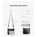 CHOLISS Crossbody Bags for Women Vegan Leather Shoulder Handbags Trendy Hobo Purses with Zip Pocket Adjustable Guitar Strap