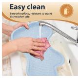 Li&Zhao Plastic Serving Trays - 3 PCS Restaurant Lunch Tray Large Plastic Cafeteria Trays for Serving Food for Party, Picnic, Holidays(3 Colors)