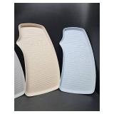 Li&Zhao Plastic Serving Trays - 3 PCS Restaurant Lunch Tray Large Plastic Cafeteria Trays for Serving Food for Party, Picnic, Holidays(3 Colors)