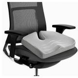 Seat Cushions, Memory Cotton Cushions, Office Chairs and Cars for Ultimate Comfort, Size up Premium Durable (Gray) 21.5 * 17.7 * 4 inches