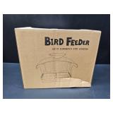 Clear Window Bird Feeder - Outdoor Window Feeder with Strong Self-Adhesive Hooks, Bird Bath or Water Bowl for Outside Watchings - with a Brush, Easy to Clean, Ideal Gifts for Mom Parents