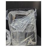 RHONZHAO Desk Accessories - 5 Piece Black Office Desk Organizer Set - File Tray, Magazine Holder, Pen Cup, Sticky Note Holder & Letter Mail Sorter for Organized Workspace Efficiency