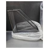RHONZHAO Desk Accessories - 5 Piece Black Office Desk Organizer Set - File Tray, Magazine Holder, Pen Cup, Sticky Note Holder & Letter Mail Sorter for Organized Workspace Efficiency