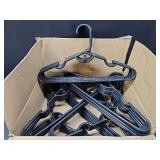 GoodtoU Plastic Clothes Hangers Black,Heavy Duty Coat Hanger Non-Slip Closet Hangers Slim Angled Shoulder Design Space Saving 36 Pack(Matte Black)