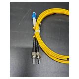 VANDESAIL 3M LC to ST Fiber Patch Cable Single Mode Duplex, OS1 9/125µm Fiber Jumper SM LSZH for Fiber Optic Transceivers -3M(9.8FT) 1pack