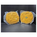 Pumpkin Throw Pillows Stuffed Pumpkins Plush Cushion Simulated Pumpkin Shaped Sofa Fluffy Decoration for Thanksgiving Fall Home Decoration(Orange, 11.8 x 8 inch) Pack of 2