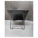 Cookbook Stand Recipe Book Holder Metal Cook Book Holder for Kitchen Counter,Vintage Cookbook Holder Stand with Weighted Chains-Black