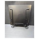 Cookbook Stand Recipe Book Holder Metal Cook Book Holder for Kitchen Counter,Vintage Cookbook Holder Stand with Weighted Chains-Black