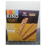 KIND Thins Variety Pack - Low Calorie Snack Bars. 3 Boxes of 10 Per