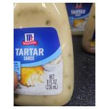 Lot of 6 McCormick Tartar Sauce 8 fl oz Bottles. BB Aug 24 2025