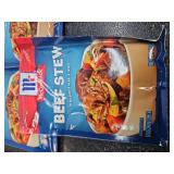 McCormick Beef Stew Seasoning Mix - Bulk Lot of 12 Packets. BB Sept 18 2025