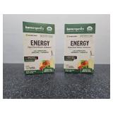 Lot of 2 Bareorganics Energy Superfood Water Enhancer - Peach Green Tea. 5 per. BB  September 23 2025