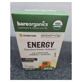 Lot of 2 Bareorganics Energy Superfood Water Enhancer - Peach Green Tea. 5 per. BB  September 23 2025