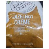 New England Coffee Hazelnut Creme Ground Coffee 22 oz. BB 9 3 2025