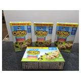 Lot of 4 Quaker Chewy Granola Bars Value Pack - 18 Count BB August  28 2025