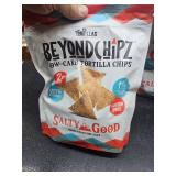 Lot of 3 8oz BagsBeyond Chipz Low-Carb Tortilla Chips - Salty Good Flavor. Bb 11 20 2025