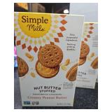 Case of 8 Boxes. Simple Mills Creamy Peanut Butter Sandwich Cookie - 6.7oz. BB August 13 2025