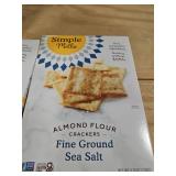 Lof 9 Distressed Boxes Simple Mills Almond Flour Crackers with Sea Salt