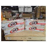 Lot of 4  2 Cases! A&W Zero Sugar Root Beer 12-Packs. 48 Total Cans  BB Oct 26 2025