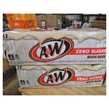 Lot of 4  2 Cases! A&W Zero Sugar Root Beer 12-Packs. 48 Total Cans  BB Oct 26 2025