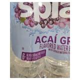 Lot of 4 = 24 Total Splash Refresher Acai Grape Water 6-Packs  16.9 oz Bottles. Taste Tested !