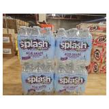 Lot of 4 = 24 Total Splash Refresher Acai Grape Water 6-Packs  16.9 oz Bottles. Taste Tested !