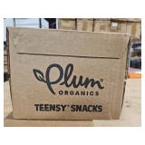 Case of 8 Boxes. 5 per Box 40 Total Packs- PLUM TEENSY FRUITS TOTS SNACKS PEACH.  BB September 27 2025.