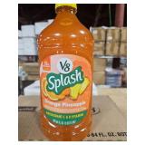 Case Pack of 8- V8 Splash Orange Pineapple Juice 64 oz Bottles. BB September 18 2025