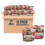 Quaker Instant Oatmeal Express Cups  10g Protein  2 Flavor Variety Pack  12 Packs. BB 8 19 2025. Maple Brown Sugar and Cranberry Almond