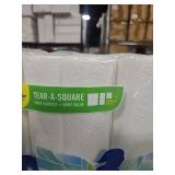 Sparkle Tear-A-Square Paper Towels  White  6 Double Rolls
